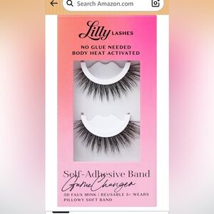 Lilly Lashes 3D Self Adhesive Eyelashes, No Lash Glue NeededBody Heat Activated